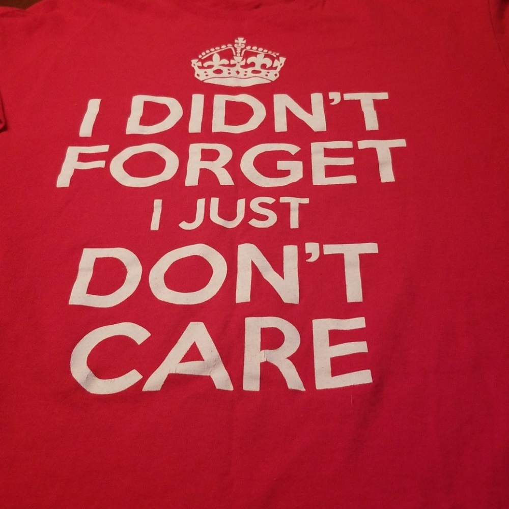 Red no tag t shirt